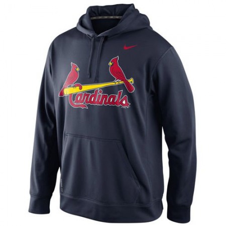 St.Louis Cardinals KO Wordmark Performance Navy MLB Hoodie