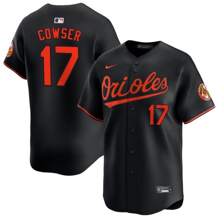 Men's Baltimore Orioles #17 Colton Cowser Black Home Limited Player Jersey