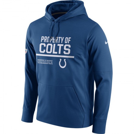 Men's Indianapolis Colts Royal Circuit Property Of Performance Pullover Hoodie