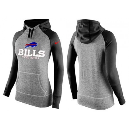 Women's Buffalo Bills Performance Hoodie Grey & Black