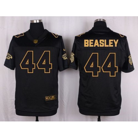 Falcons #44 Vic Beasley Jr Black Men's Stitched NFL Elite Pro Line Gold Collection Jersey