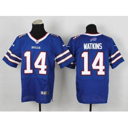 Bills #14 Sammy Watkins Royal Blue Team Color Men's Stitched NFL New Elite Jersey