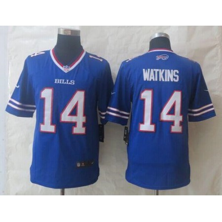 Bills #14 Sammy Watkins Royal Blue Team Color Men's Stitched NFL New Limited Jersey
