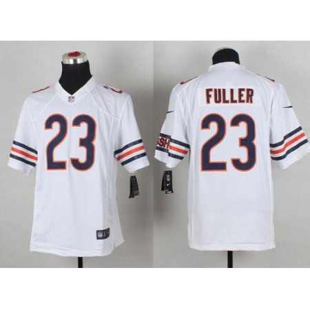Bears #23 Kyle Fuller White Men's Stitched NFL Limited Jersey