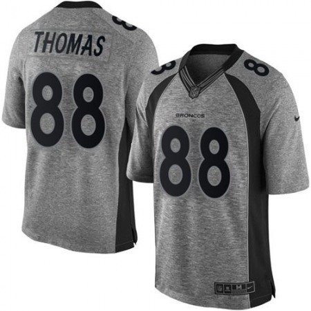 Broncos #88 Demaryius Thomas Gray Men's Stitched NFL Limited Gridiron Gray Jersey