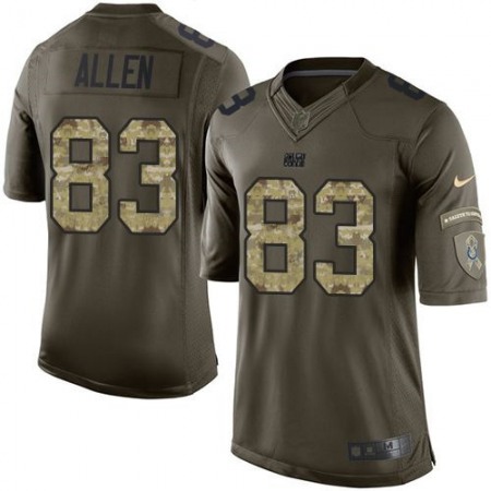 Colts #83 Dwayne Allen Green Men's Stitched NFL Limited Salute to Service Jersey