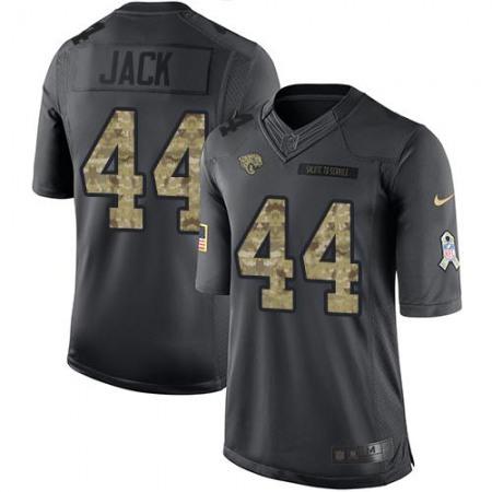 Jaguars #44 Myles Jack Black Men's Stitched NFL Limited 2016 Salute To Service Jersey