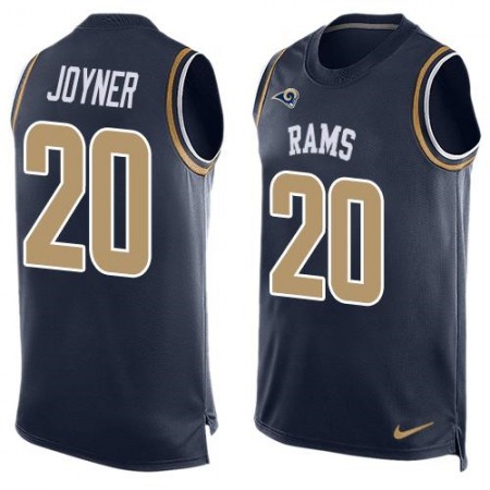 Rams #20 Lamarcus Joyner Navy Blue Team Color Men's Stitched NFL Limited Tank Top Jersey
