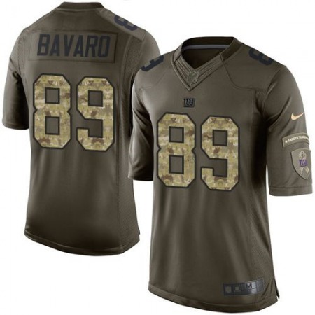 Giants #89 Mark Bavaro Green Men's Stitched NFL Limited Salute to Service Jersey