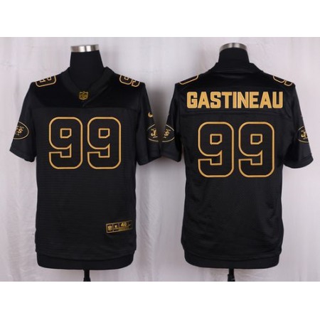 Jets #99 Mark Gastineau Black Men's Stitched NFL Elite Pro Line Gold Collection Jersey
