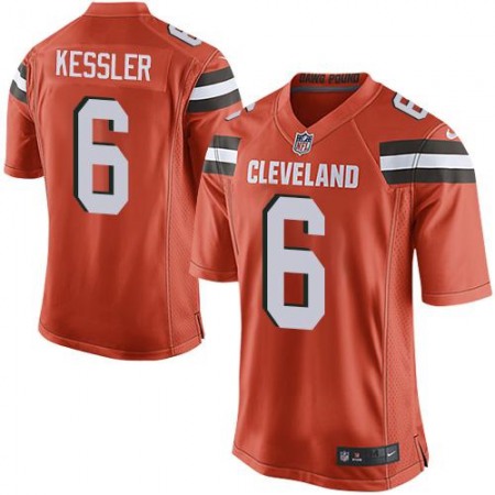 Browns #6 Cody Kessler Orange Alternate Youth Stitched NFL New Elite Jersey