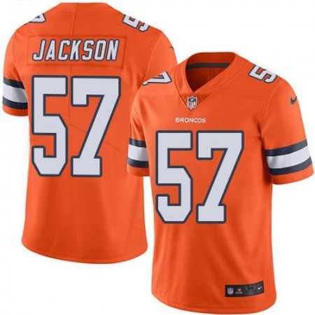 Broncos #57 Tom Jackson Orange Youth Stitched NFL Limited Rush Jersey