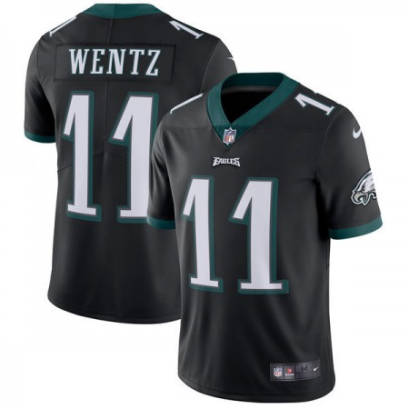 Youth Philadelphia Eagles #11 Carson Wentz Black Vapor Untouchable Limited Stitched NFL Jersey